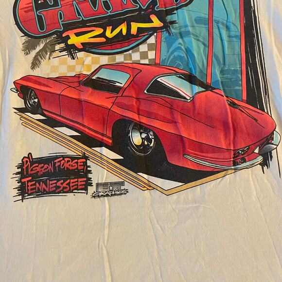 Grand Run 1996 Sof tee shirt S/L LARGE et graphics mustang forge Tennessee - Picture 15 of 16